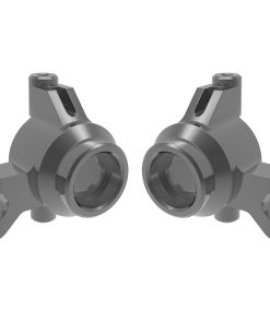 TRX10734-GRAY Steering blocks, 6061-T6 aluminum (gray-anodized) (left & right)/ 3x12mm SS (with threadlock) (4)/ 3x15mm BCS (with threadlock) (2)