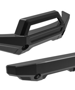 TRX10735-BLK Bumper, front (1)/ rear (1) (black)