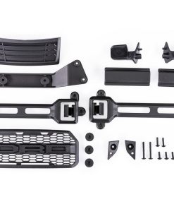 TRX5920 Body accessories kit, 2017 Ford Raptor (includes grille, hood insert, side mirrors, & mounting hardware)Â (includes latches and latch mounts for clipless mounting)