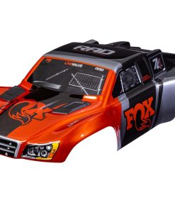 TRX6849-FOX Body, Slash VXL 2WD (also fits Slash 4X4), Fox Edition (painted, decals applied) (assembled with front & rear latches for clipless mounting)