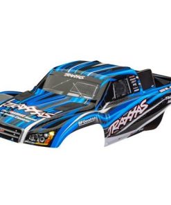TRX6910-BLUE Body, Slash 4X4 (also fits Slash VXL & Slash 2WD), blue (painted, decals applied) (assembled with front & rear latches for clipless mounting)