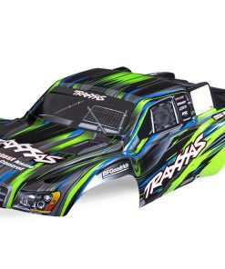 TRX6932-GRN Body, Slash 4X4, green (painted, decals applied) (assembled with front & rear body mount latches for clipless mounting)