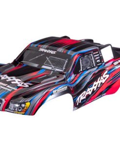 TRX6932-RED Body, Slash 4X4, red (painted, decals applied) (assembled with front & rear body mount latches for clipless mounting)