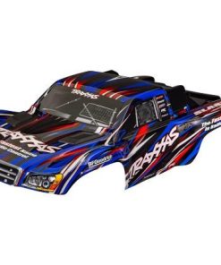 TRX6941-BLUE Body, Slash 4X4 (also fits Slash VXL & Slash 2WD), blue (painted, decals applied) (assembled with front & rear latches for clipless mounting)