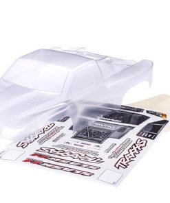 TRX6965 Body, Slash 4X4 (also fits Slash VXL & Slash 2WD) (clear, requires painting)/ window masks/ decal sheet (requires #6967 latches and #6966 latch mounts for clipless mounting)