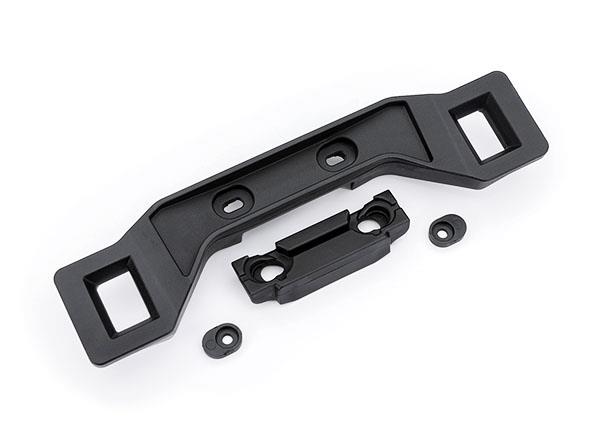 TRX6976 Body mount, front/ adapter, front/ inserts (2) (for clipless body mounting)
