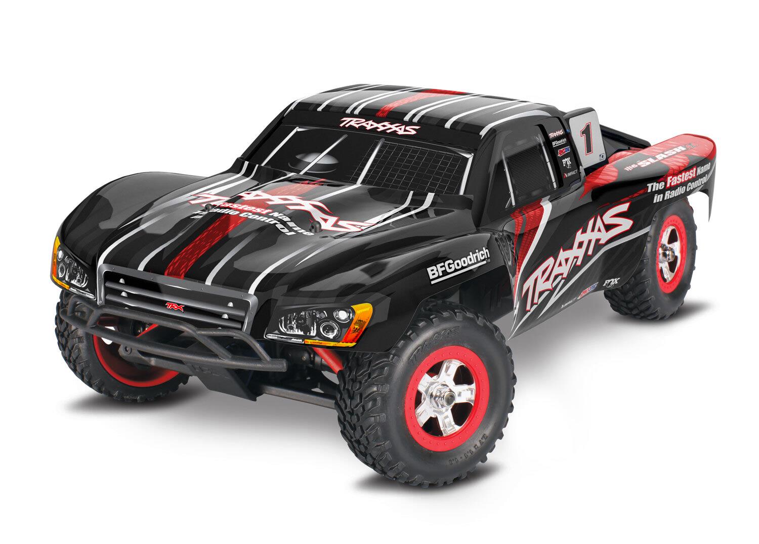 TRX70054-8BLK Traxxas Slash 1/16 4x4 USB, Black