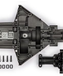 TRX7727A Bulkhead, rear (upper & lower)/ motor mount washers (steel) (4)/ 4x18mm BCS (4) (replacing #7727 & #7728 requires #5108 ball bearings (2))