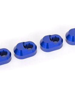 TRX7743-BLUE Suspension pin retainer, 6061-T6 aluminum (blue-anodized) (4)