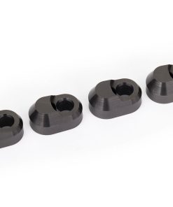 TRX7743-GRAY Suspension pin retainer, 6061-T6 aluminum (gray-anodized) (4)