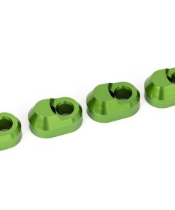 TRX7743-GRN Suspension pin retainer, 6061-T6 aluminum (green-anodized) (4)