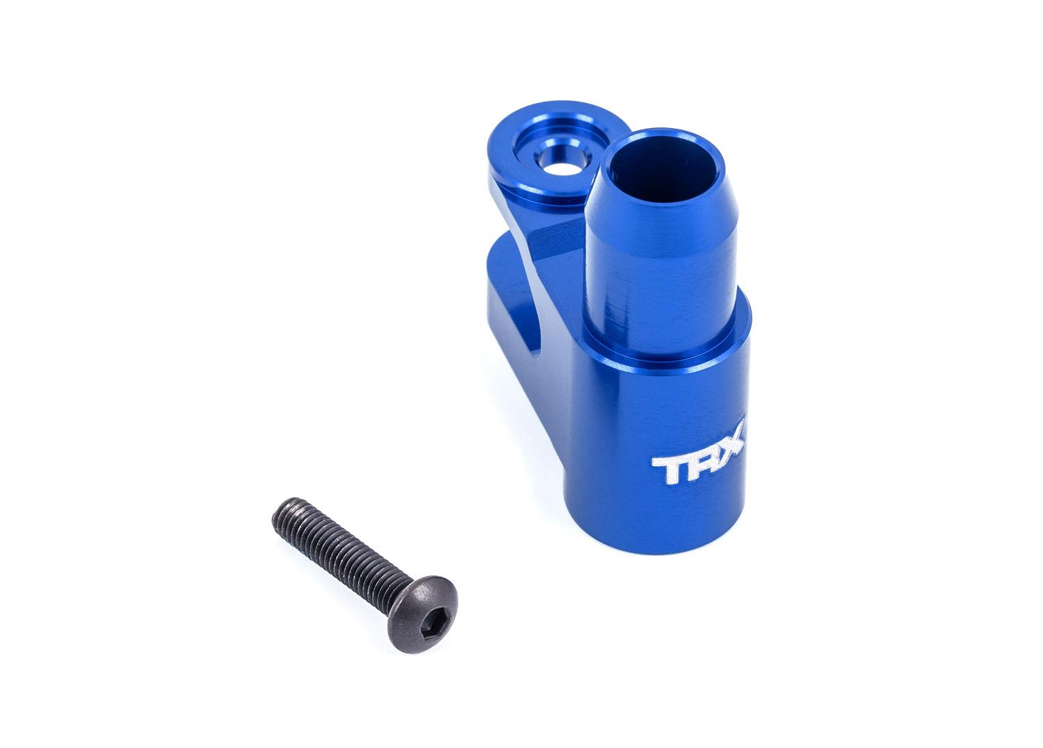 TRX7747-BLUE Servo horn, steering, 6061-T6 aluminum (blue-anodized)