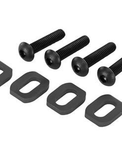 TRX7759-BLK Washers, motor mount, steel (4)/ 4x18mm BCS (4)