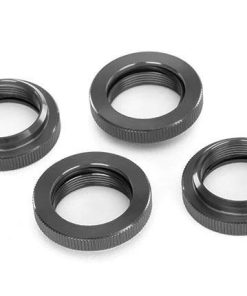 TRX7767-GRAY Spring retainer (adjuster), gray-anodized aluminum, GTX shocks (4) (assembled with o-ring)