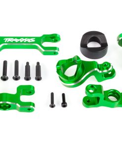 TRX7843-GRN Steering bellcranks (left & right)/ draglink (6061-T6 aluminum, green-anodized) (fits XRT)