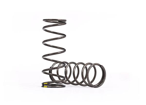 TRX7846 Springs, shock, medium (natural finish) (GTX) (5.543 rate, yellow stripe) (2)