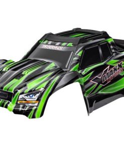 TRX7868-GRN Body, X-Maxx Ultimate, green (painted, decals applied) (assembled with front & rear body mounts, rear body support, and tailgate protector)