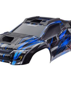 TRX7869-BLUE Body, XRT Ultimate, blue (painted, decals applied) (assembled with front & rear body supports for clipless mounting, roof & hood skid pads)