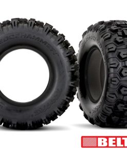 TRX7870 Tires, Sledgehammer (belted, dual profile (4.3' outer, 5.7' inner)) (left & right)/ foam inserts (2)