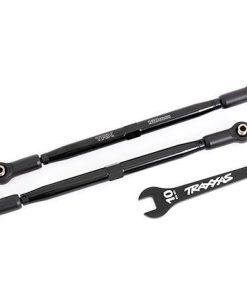 TRX7897A Toe links, front (TUBES black-anodized, 6061-T6 aluminum) (2) (for use with #7895 X-Maxx, WideMaxx, suspension kit)