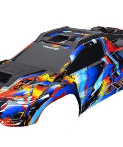 TRX7899 Body, XRT, Rock n' Roll (painted, decals applied) (assembled with front & rear body supports for clipless mounting, roof & hood skid pads)