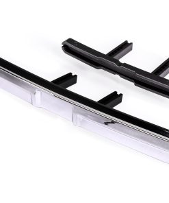 TRX8069X Bumper, front (chrome)/ bumper mount (2)/ 3x10 BCS (2)