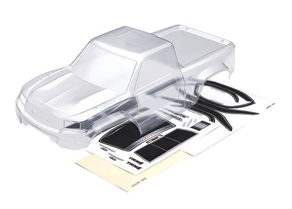TRX8213 Body, TRX-4 Sport (clear, trimmed, die-cut for clipless mounting, requires painting)/ window masks/ decal sheet