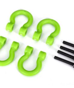 TRX8234-GRN Bumper D-rings, green (front or rear)/ 2.0x12 CS (4)