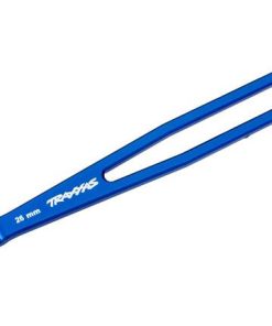 TRX8327-BLUE Battery hold-down, 6061-T6 aluminum (blue-anodized)