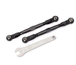 TRX8948-GRAY Toe links, front (TUBES gray-anodized, 7075-T6 aluminum, stronger than titanium) (88mm) (2)/ rod ends, rear (4)/ rod ends, front (4)/ aluminum wrench (1)