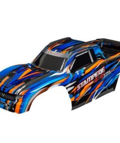TRX9014-ORNG Body, Stampede 4X4 VXL, orange (painted, decals applied) (assembled with front & rear body mounts and rear body support for clipless mounting)