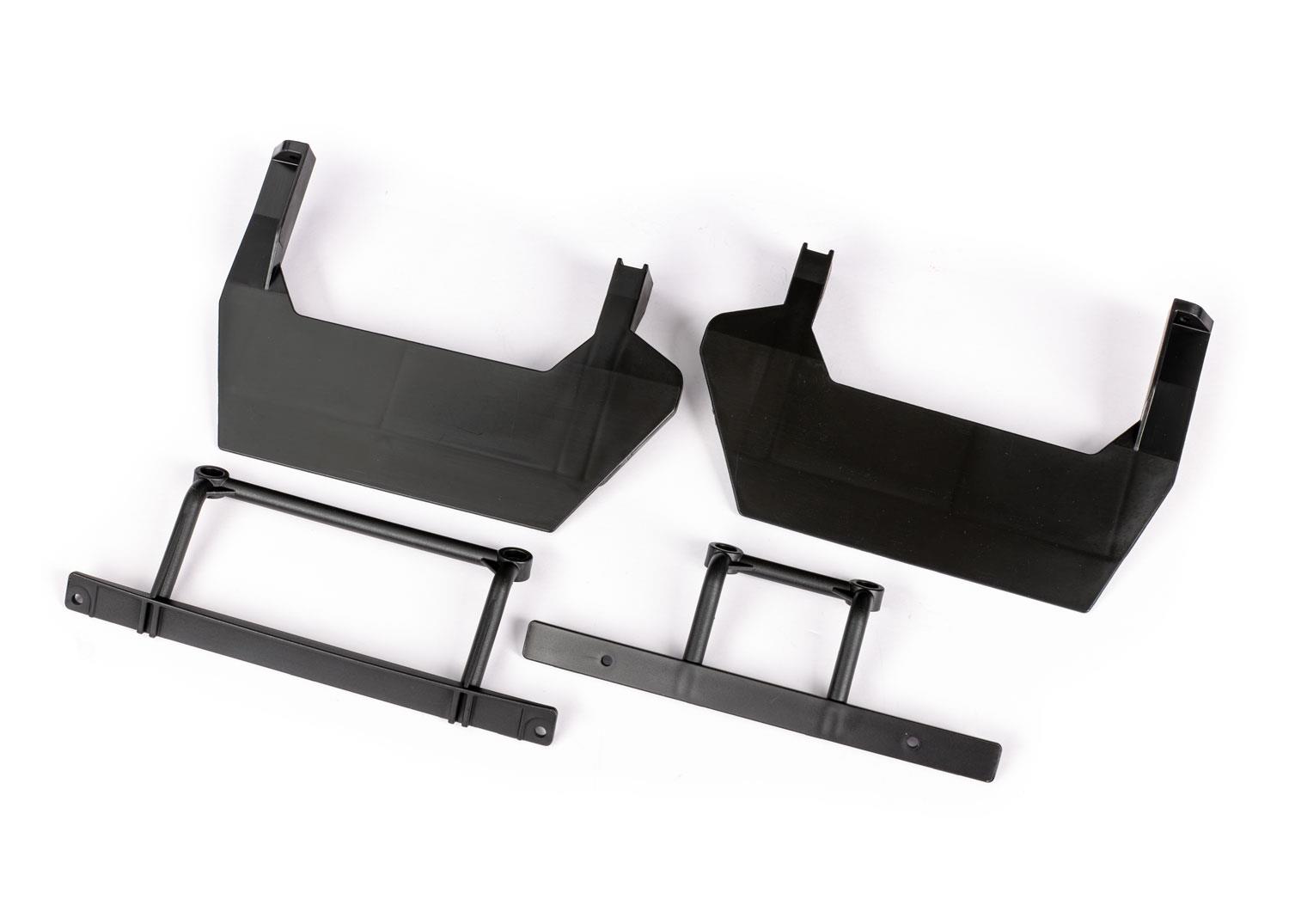 TRX9047X Bumper mounts (front & rear)/ side skirts (left & right)