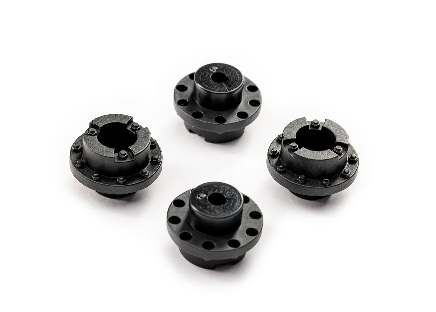 TRX9075 Center caps, wheel (black) (4)