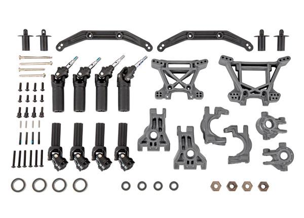 TRX9080-GRAY Outer Driveline & Suspension Upgrade Kit, extreme heavy duty, gray