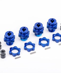 TRX9086 17mm Wheel Hubs / Nuts, HD Blue