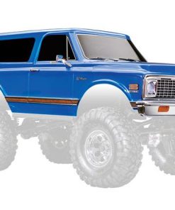 TRX9130-BLUE Body, Chevrolet Blazer (1972), complete, blue (painted) (includes grille, side mirrors, door handles, windshield wipers, front & rear bumpers, clipless mounting) (requires #8072X inner fenders)