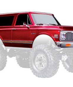 TRX9130-RED Body, Chevrolet Blazer (1972), complete, red (painted) (includes grille, side mirrors, door handles, windshield wipers, front & rear bumpers, clipless mounting) (requires #8072X inner fenders)
