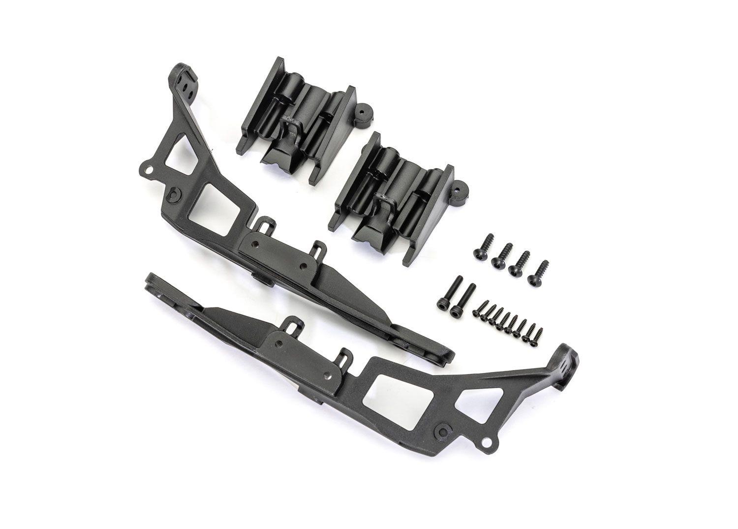 TRX9134 Body mounts (front & rear) (left & right)/ 2.6x10mm BCS (4)/ 1.6x8mm BCS (self-tapping) (8)/ 2.5x12mm CS (2) (fits #9129 body)