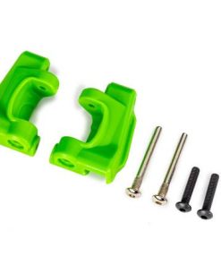 TRX9135-GRN Caster blocks (c-hubs), extreme heavy duty, green (left & right)/ 3x26mm hinge pins (2)/ 3x15mm BCS (2) (for use with #9182 upgrade kit)