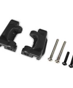 TRX9136 Caster blocks (c-hubs), extreme heavy duty, black (left & right)/ 3x26mm hinge pins (2)/ 3x15mm BCS (2) (for use with #9180 and 9181 upgrade kit)