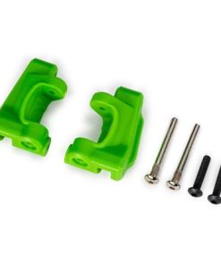 TRX9136-GRN Caster blocks (c-hubs), extreme heavy duty, green (left & right)/ 3x26mm hinge pins (2)/ 3x15mm BCS (2) (for use with #9180 and 9181 upgrade kit)