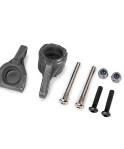 TRX9137-GRAY Steering blocks, extreme heavy duty, gray (left & right)/ 3x26mm hinge pins (2)/ 3x15mm BCS (2) (for use with #9180, 9181, 9182 upgrade kit)