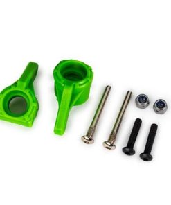TRX9137-GRN Steering blocks, extreme heavy duty, green (left & right)/ 3x26mm hinge pins (2)/ 3x15mm BCS (2) (for use with #9180, 9181, 9182 upgrade kit)