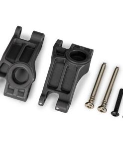 TRX9150-GRAY Carriers, stub axle, rear, extreme heavy duty, gray (left & right)/ 3x31mm hinge pins (2)/ 3x18mm BCS (2) (for use with #9180, 9181, 9182 upgrade kit)