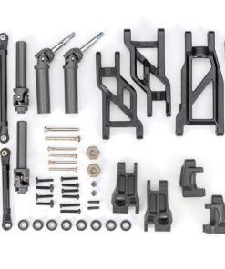TRX9180 Outer Driveline & Suspension Upgrade Kit, extreme heavy duty, black (fits Rustler  2WD or Stampede  2WD)