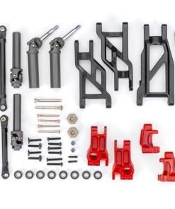 TRX9180-RED Outer Driveline & Suspension Upgrade Kit, extreme heavy duty, red (fits Rustler  2WD or Stampede  2WD)
