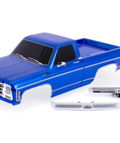 TRX9212-BLUE Body, Chevrolet K10 Truck (1979), complete, blue (painted, decals applied) (includes grille, side mirrors, door handles, windshield wipers, front & rear bumpers, clipless mounting) (requires #9288 inner fenders)