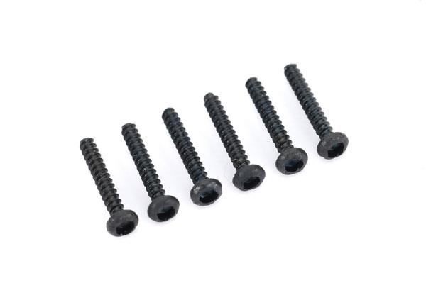 TRX9236 Screws, 1.6x10mm button-head, self-tapping (hex drive) (6)