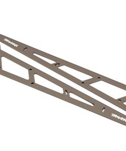 TRX9462 Side plates, wheelie bar, charcoal gray (aluminum) (2)