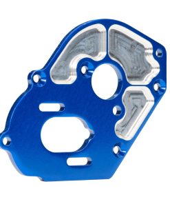 TRX9490L Plate, motor, blue(4mm thick) (aluminum)/ 3x10mm CS with split and flat washer (2)